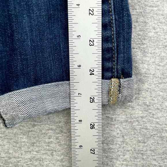 7 For All Mankind Jeans Womens 24 Skinny Crop & Roll Casual Medium Wash Denim - Picture 11 of 12